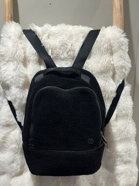 lululemon athletica Black Sherpa Mini Backpack